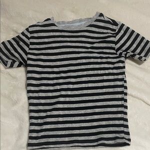 George Black and Gray Striped Kids Tee